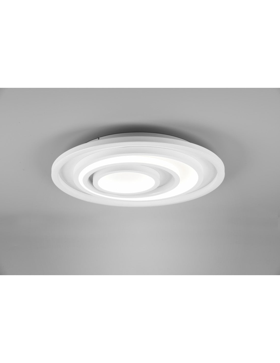 Grand Plafonnier Circulaire Moderne Variateur LED Kagawa Blanc Trio Lighting