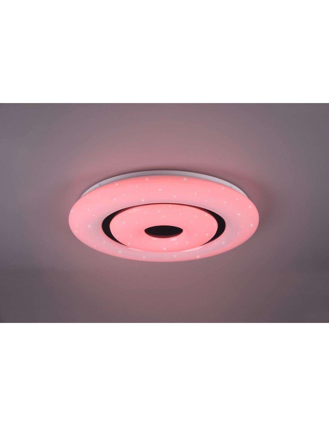 Plafonnier moderne Rana effet étoile LED variateur RGBW Trio éclairage