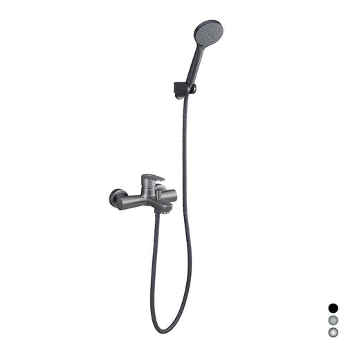 Mitigeur monocommande de bain noir mat