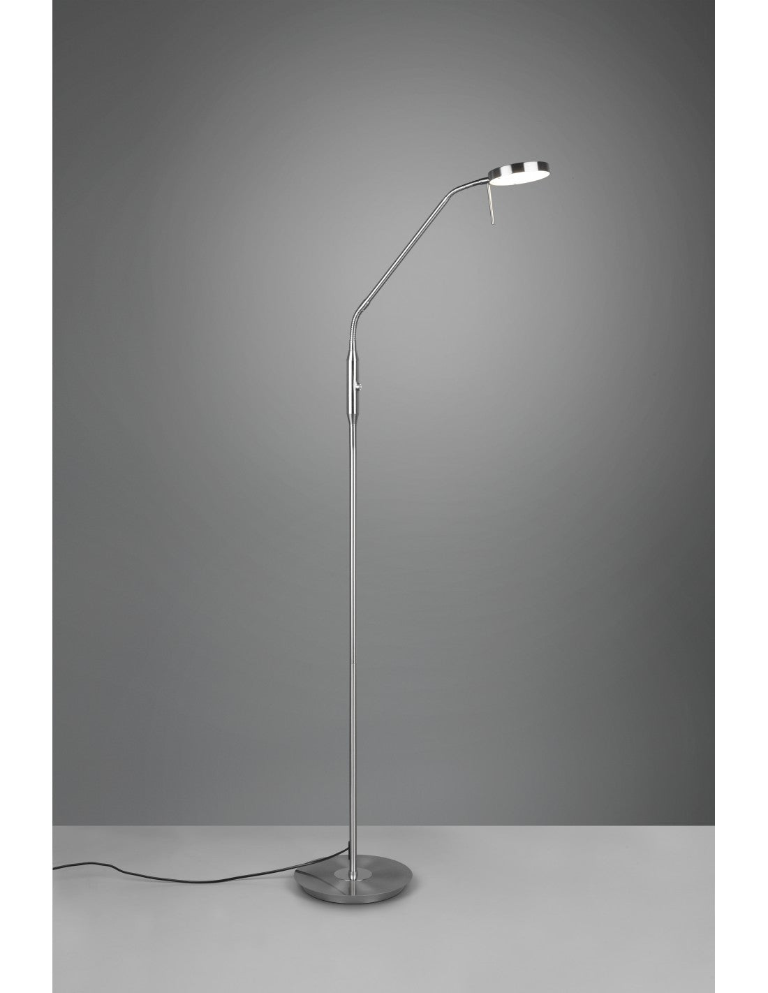 Monza Led Touch Dimmer Nickel Trio Lighting Lampadaire de studio