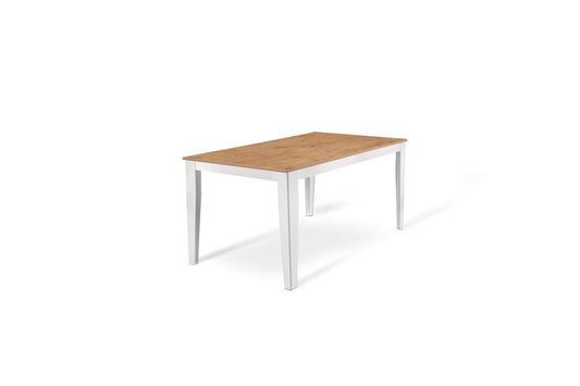 Table extensible en chêne 90 cm x 156- 316 cm H. 76 cm