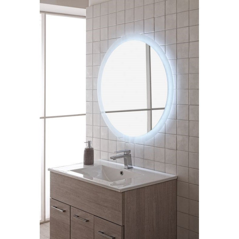 Miroir rétroéclairé LED ligne SOLE diam. 80 cm