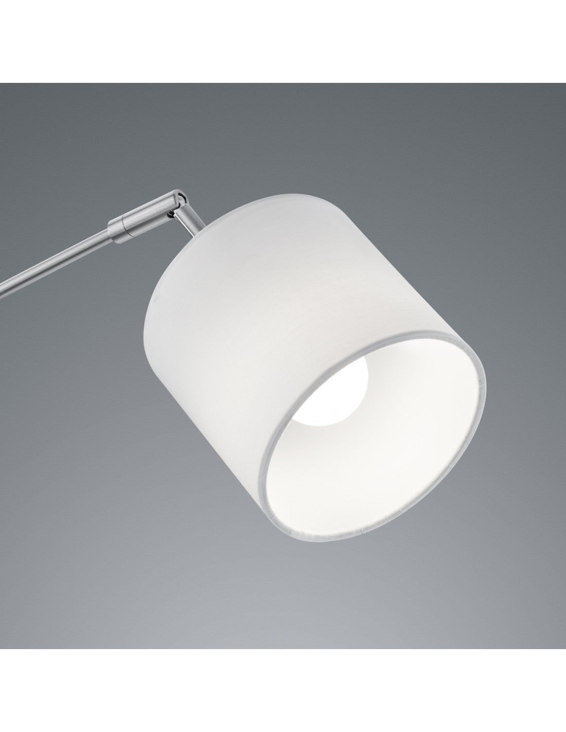 Lampadaire Tommy Nichel 5xE14 Tissu Blanc H200 cm Trio Lighting
