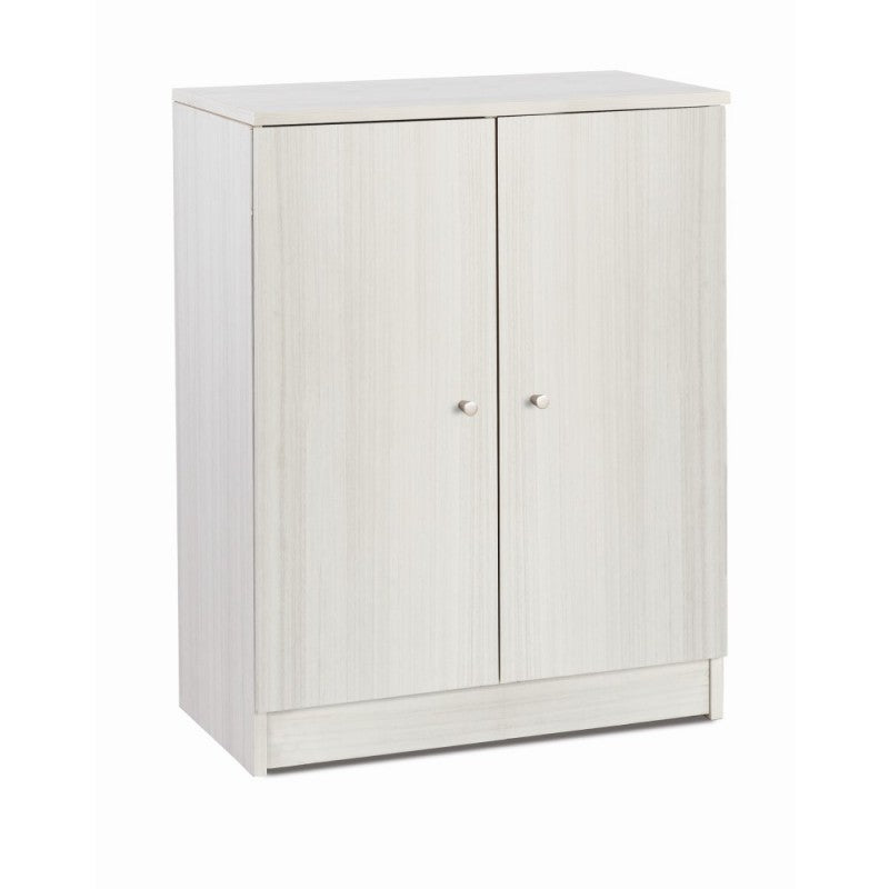 Armoire basse polyvalente à deux portes Eucalyptus 62x34x h80 cm