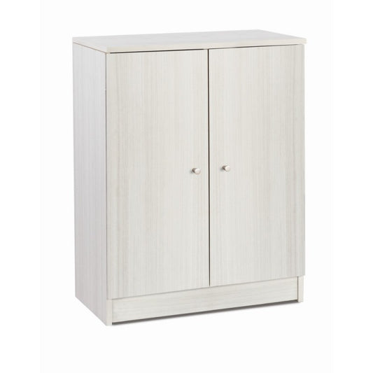 Armoire basse polyvalente à deux portes Eucalyptus 62x34x h80 cm
