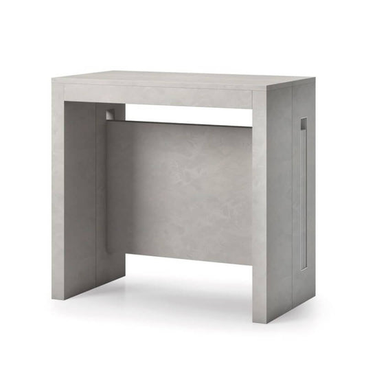 Table console transformable en béton
