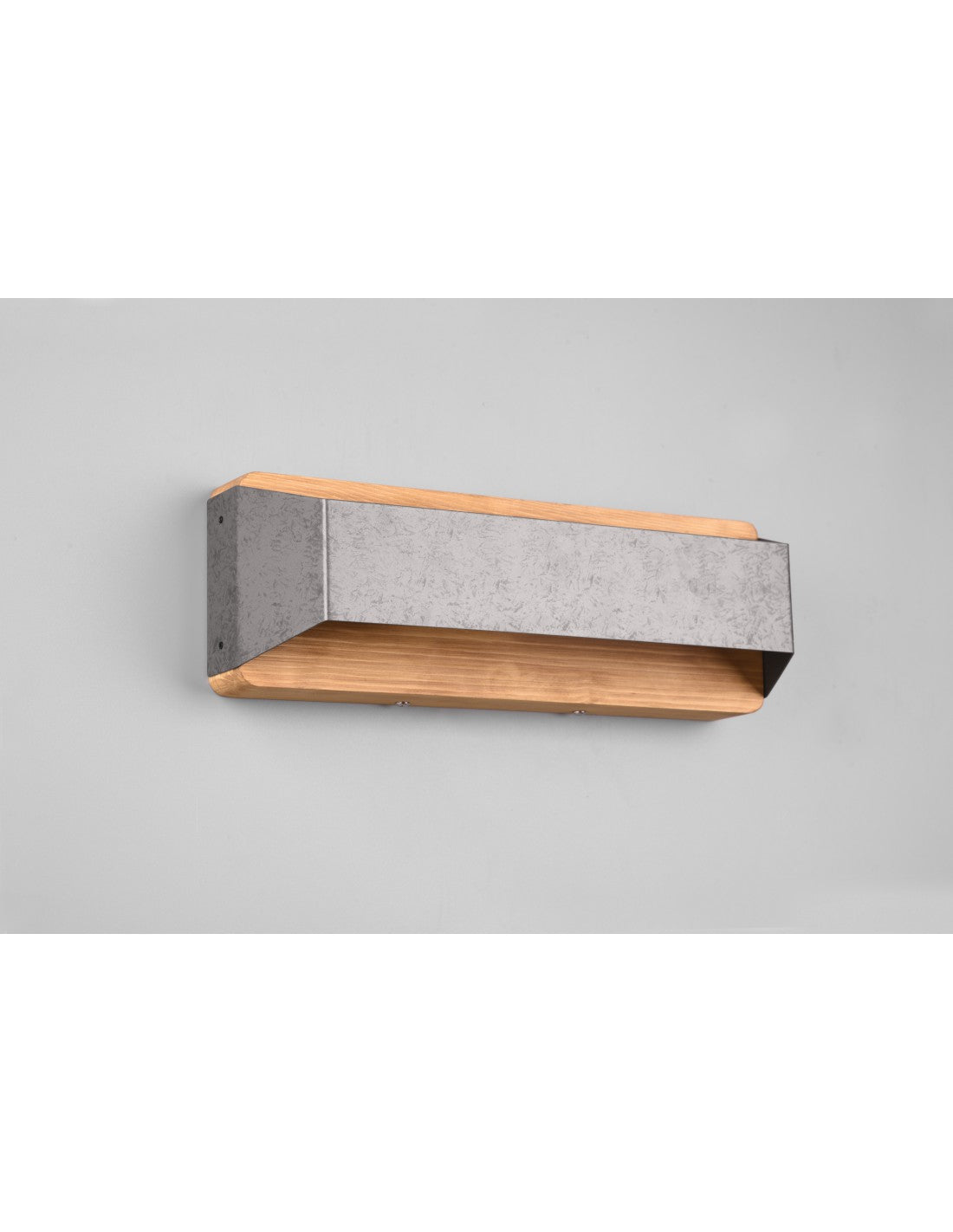 Applique Rectangulaire Double Émission LED Arino Bois Nickel Trio Lighting