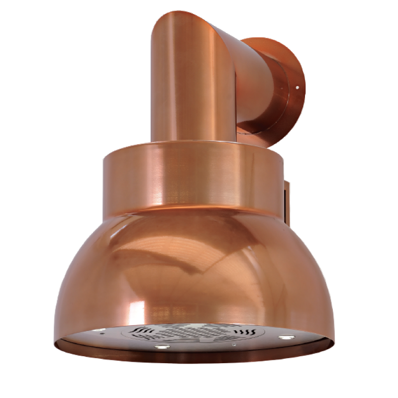 Hotte aspirante BELL en acier inoxydable cuivre antique Ø50 cm