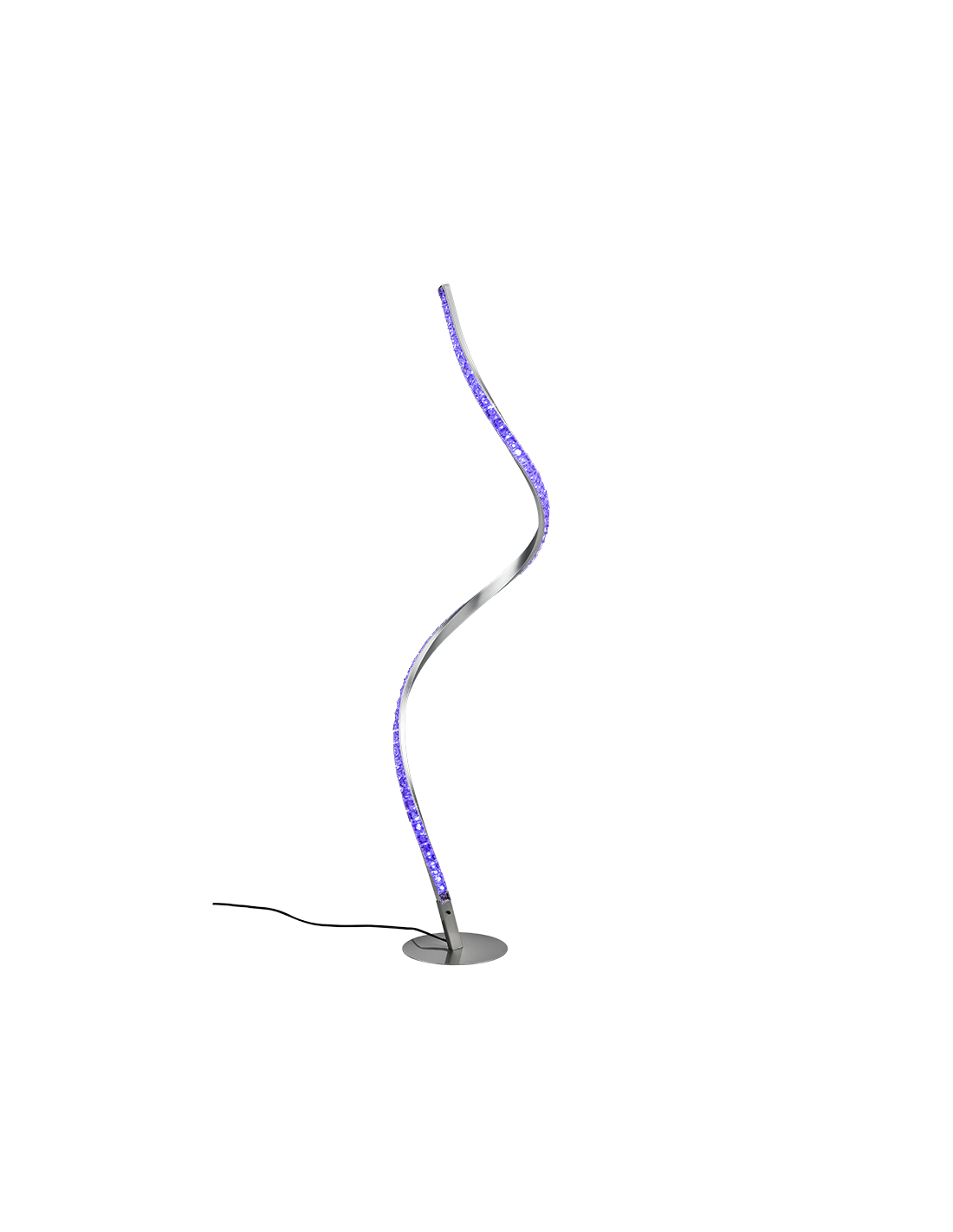 Lampadaire LED Rubin Moderne Dimmable RGB Effet Cristal H116 cm Trio Lighting