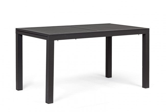 Table d'extérieur extensible en aluminium Anthracite 140-210x77x h75 cm