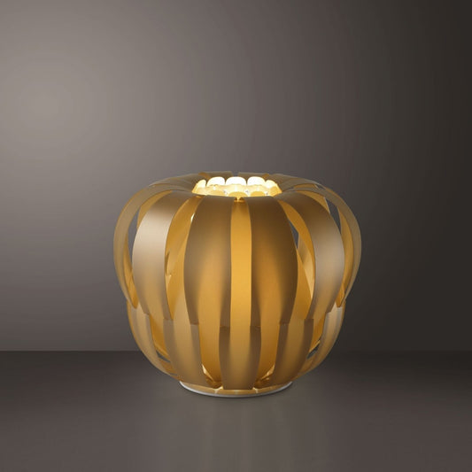 Lampadaire New Gold en métal blanc diamètre 60 x 55h cm