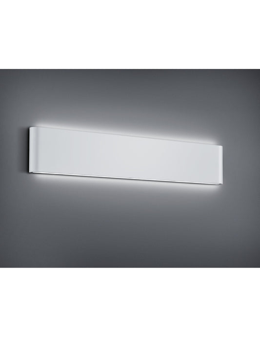 Thames II Applique Rectangulaire LED Double Lumière IP54 Blanc L46 cm Trio Lighting
