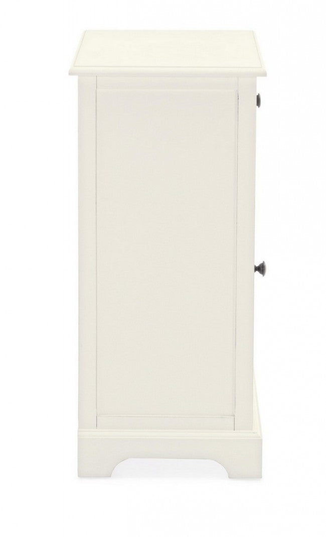 Table de chevet classique Amabel 1 porte et 1 tiroir 42x32x72h cm