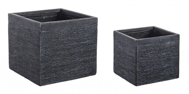 Set2 P.Vase Graffiti Qu Noir Bas