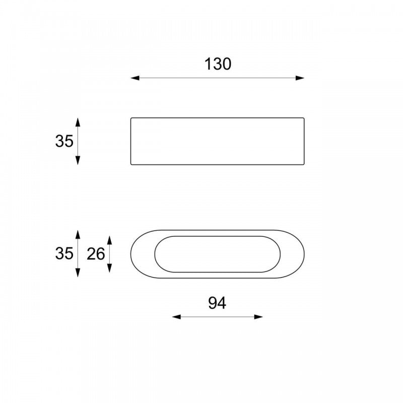 Table meuble TV moderne en pierre beige 130 x 35 x h 35 cm