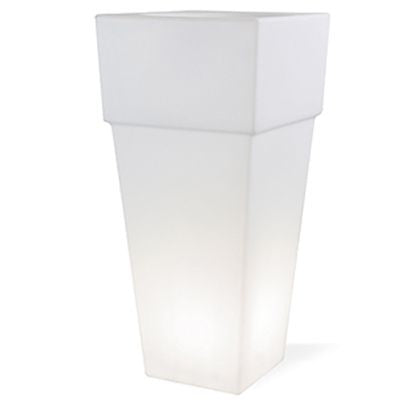 Vase carré E27 ligne lounge blanc
