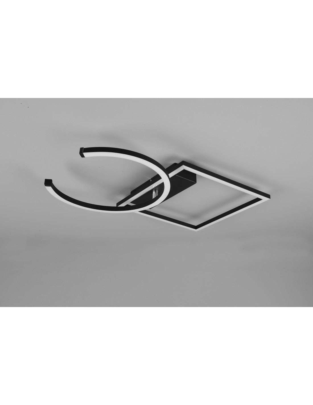 Plafonnier LED Pivot 23,5w Noir L42 cm Gradable Trio Lighting