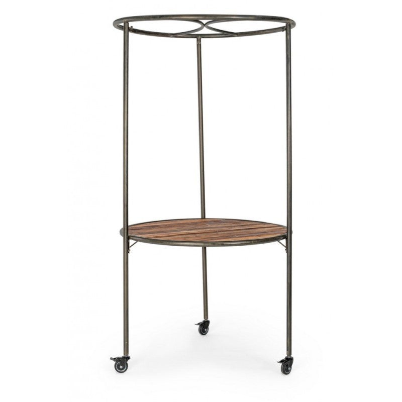 Présentoir industriel avec toit et roues D103X199h cm