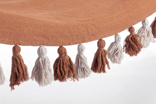 4x Hamac à Pompons Brûlés 100X200