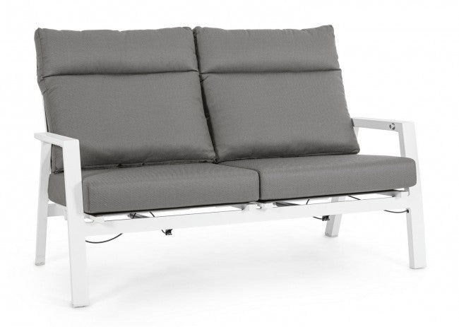 Canapé 2P Recl CC Kledi Blanc Jx11