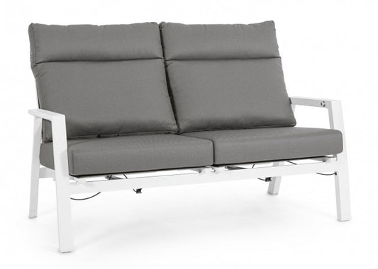 Canapé 2P Recl CC Kledi Blanc Jx11