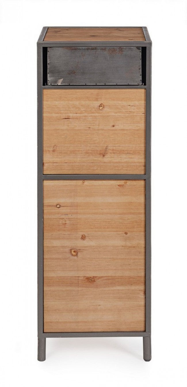 Commode Store avec 2 portes et 1 tiroir de style industriel, 109h cm