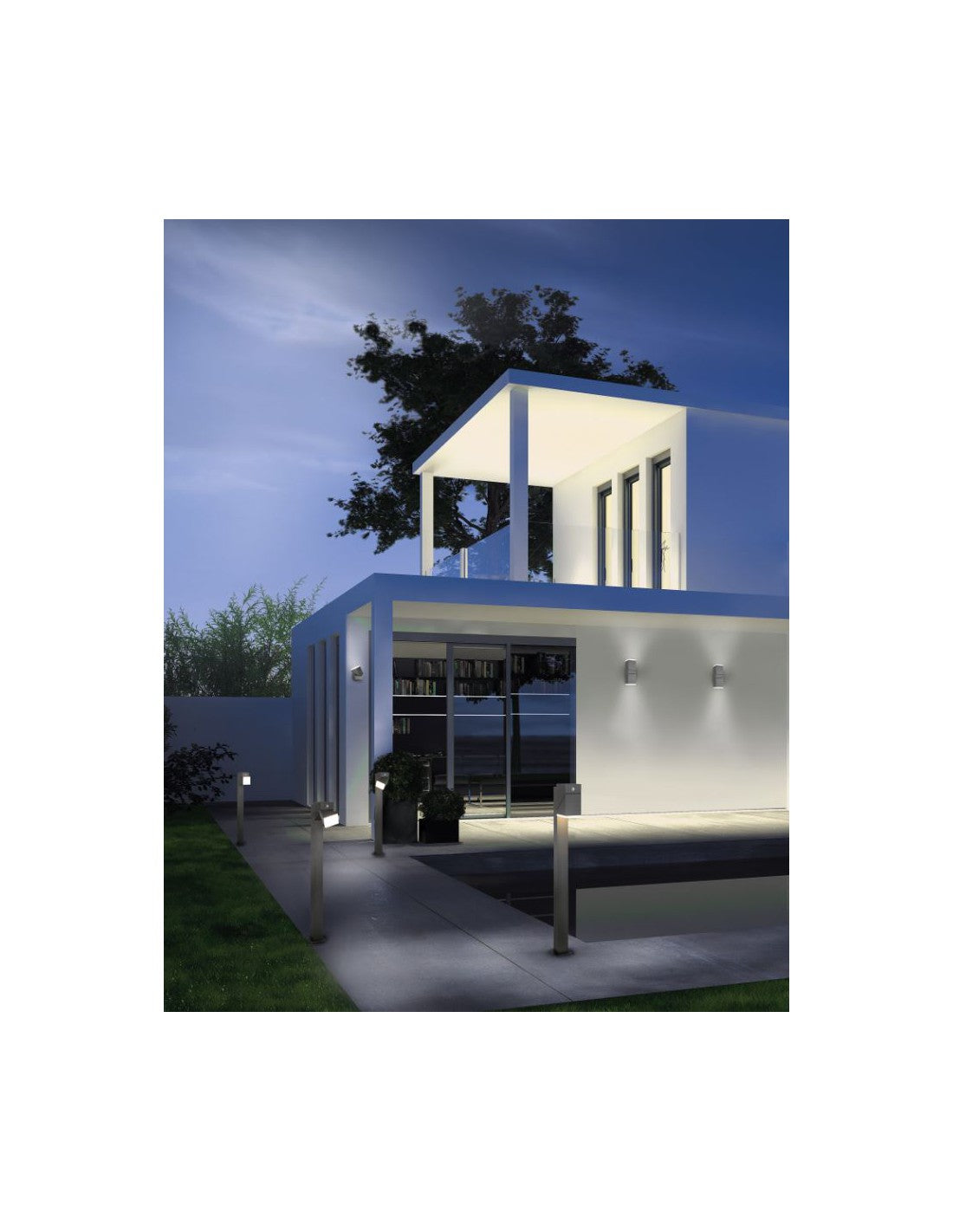 Avon Réglable LED Low Pole Anthracite Aluminium IP54 Trio Lighting