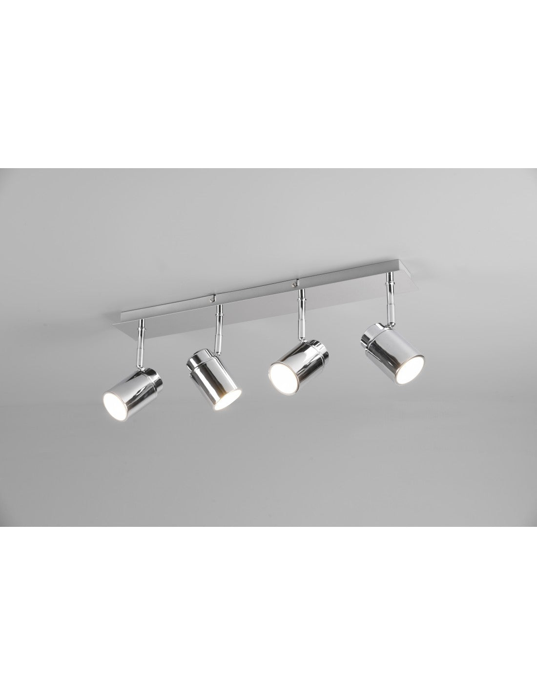 Barre Linéaire 4 Spots Orientables Métal Chrome Angel Trio Lighting