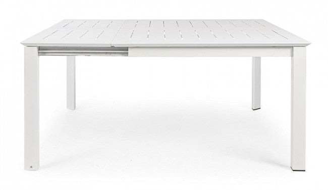Table de jardin extensible blanche Konnor