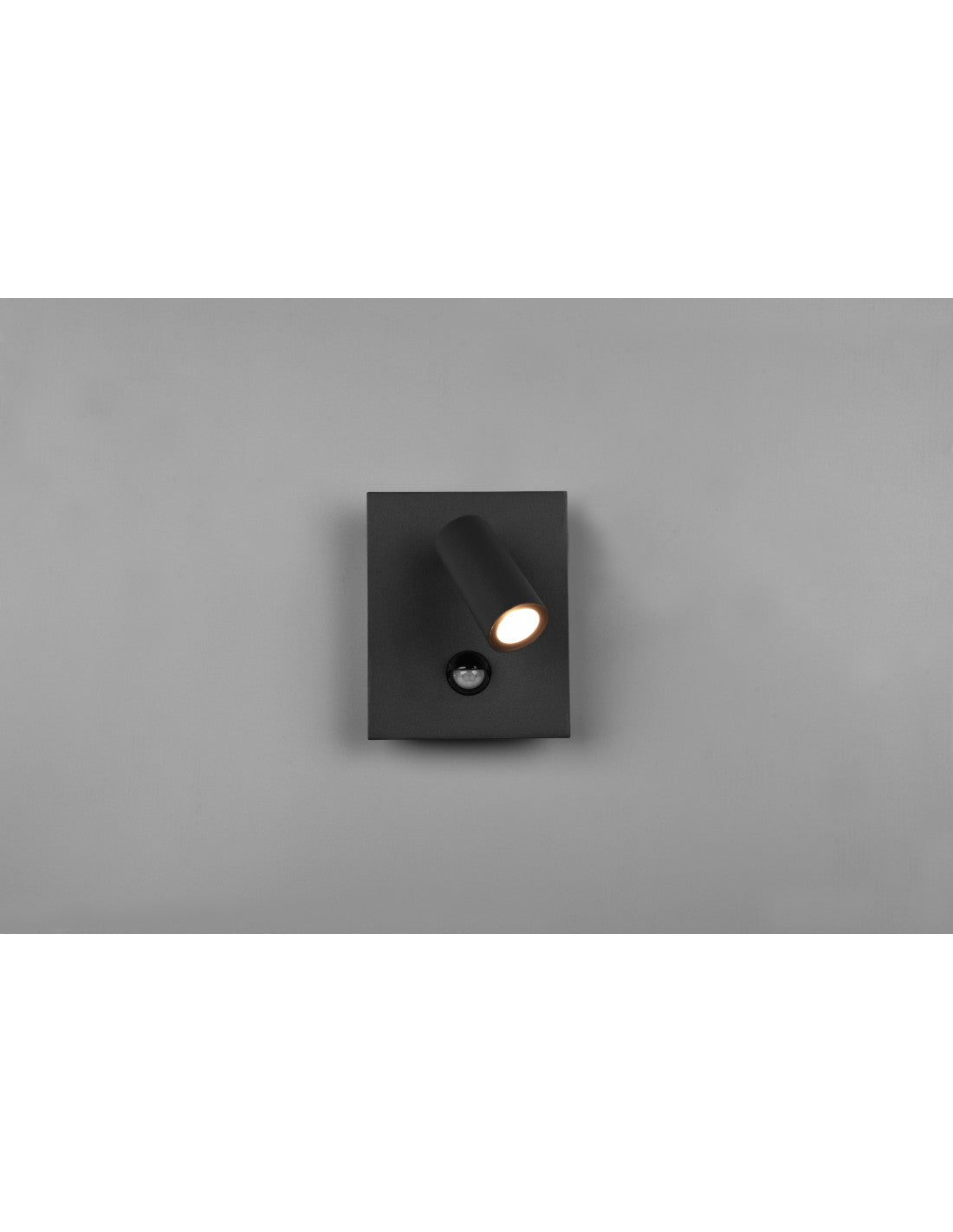 Applique orientable Tunga Spot LED Anthracite IP54 avec capteur d'éclairage Trio