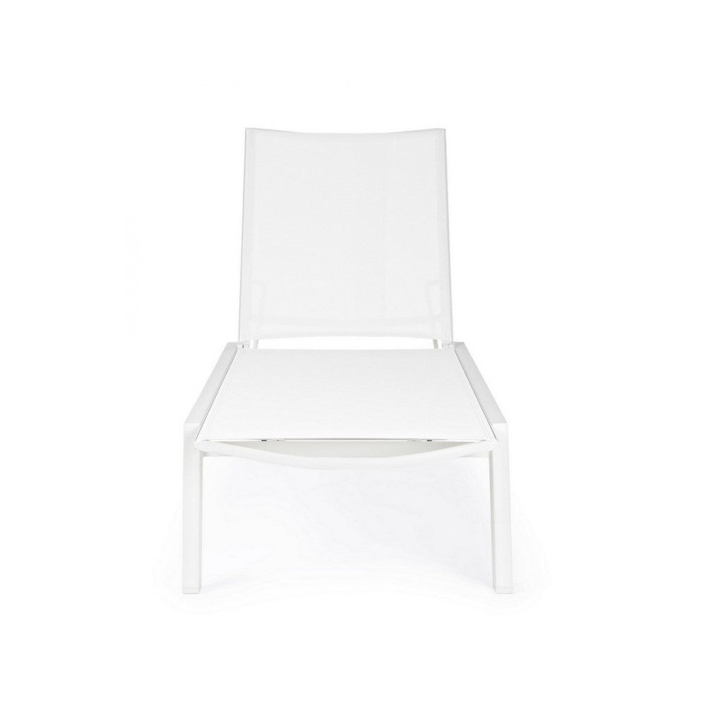 Bain de soleil Cruise en aluminium avec roues blanches