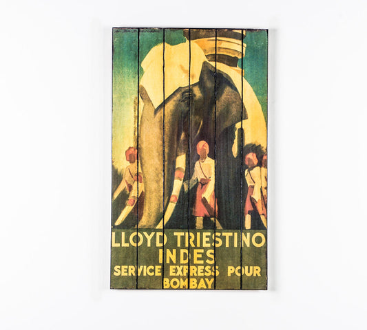 Impression sur bois avec toile multicolore 60x100 cm