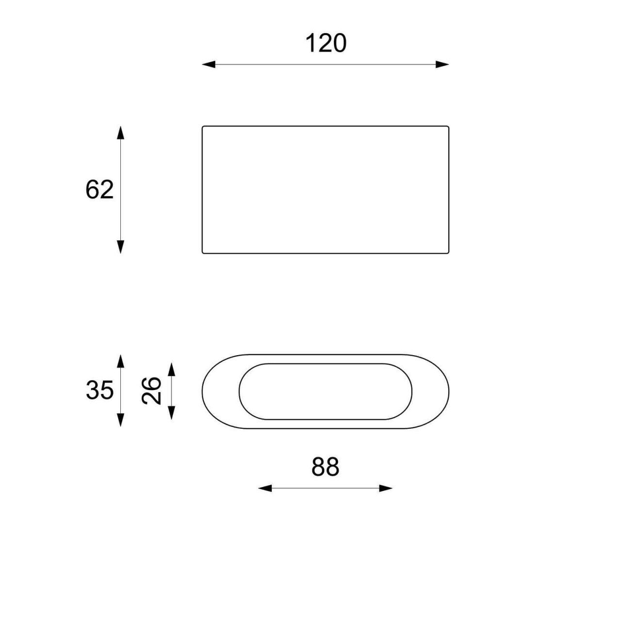Table basse moderne en pierre beige 120 x 62 xh 35 cm