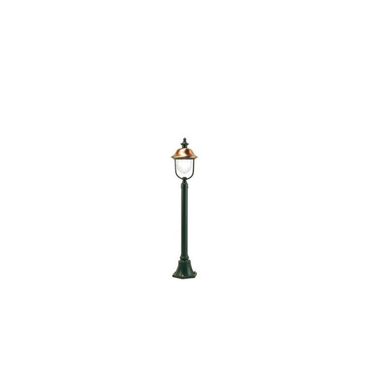 Mât de lampadaire d'extérieur avec structure en aluminium moulé sous pression gris, 128 cm h