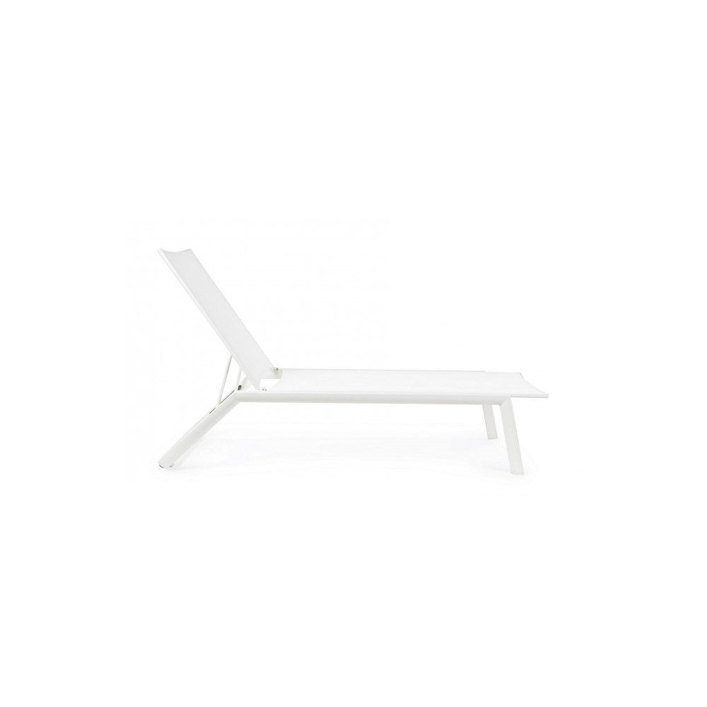 Bain de soleil Cruise en aluminium avec roues blanches