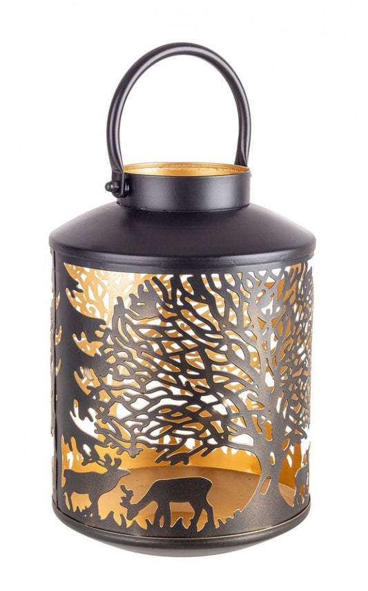 2x Lanterne Daya Bomb Renne Noir D20X28H