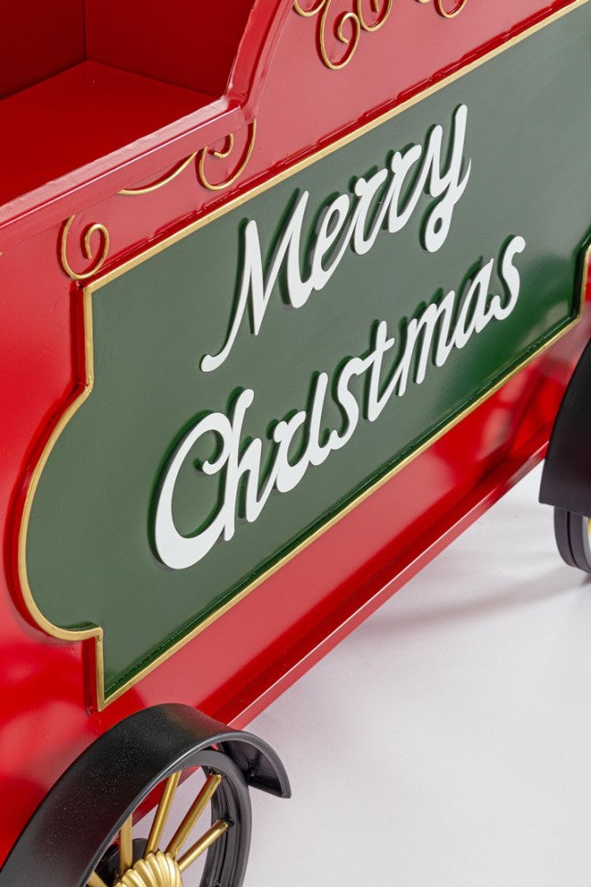 Joyeux Noël Wagon de train rouge-vert