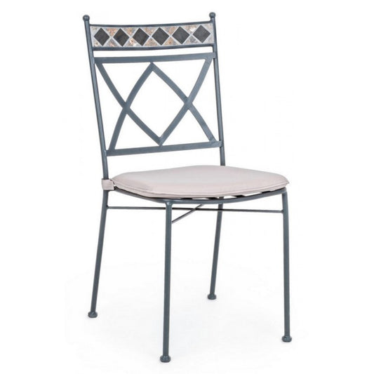 Chaise d'extérieur en métal Berkley