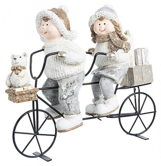 2x Enfants motards dorés