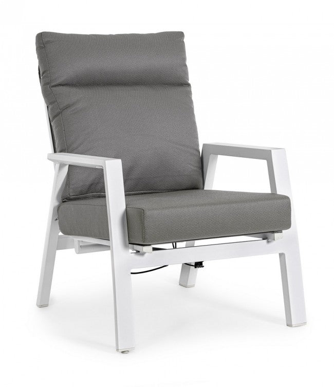 2x Fauteuil Recl CC Kledi Blanc Jx11