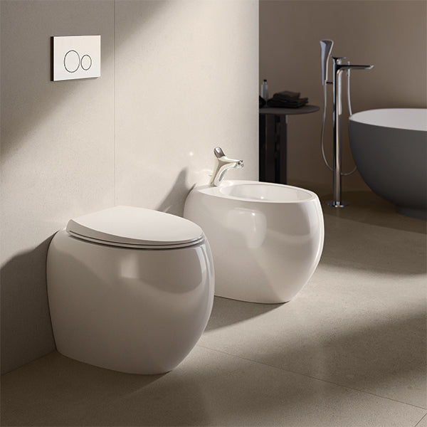Vase dos au mur Cloud Rimless - Blanc mat