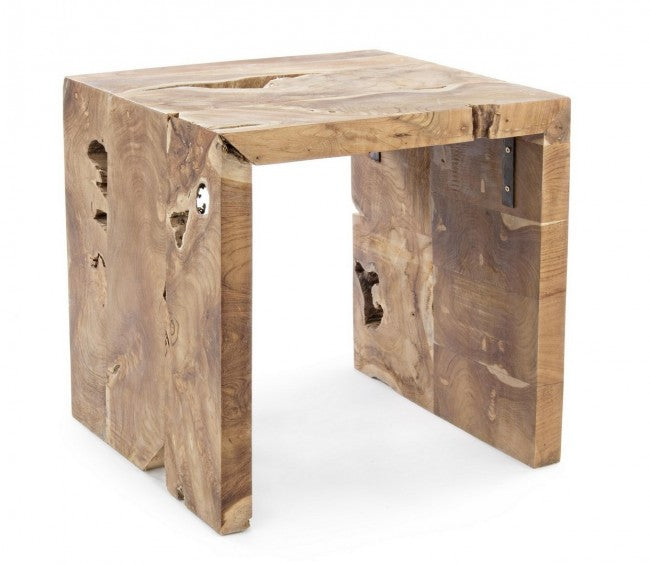 Table basse en bois Rocio Cm. 45x45h