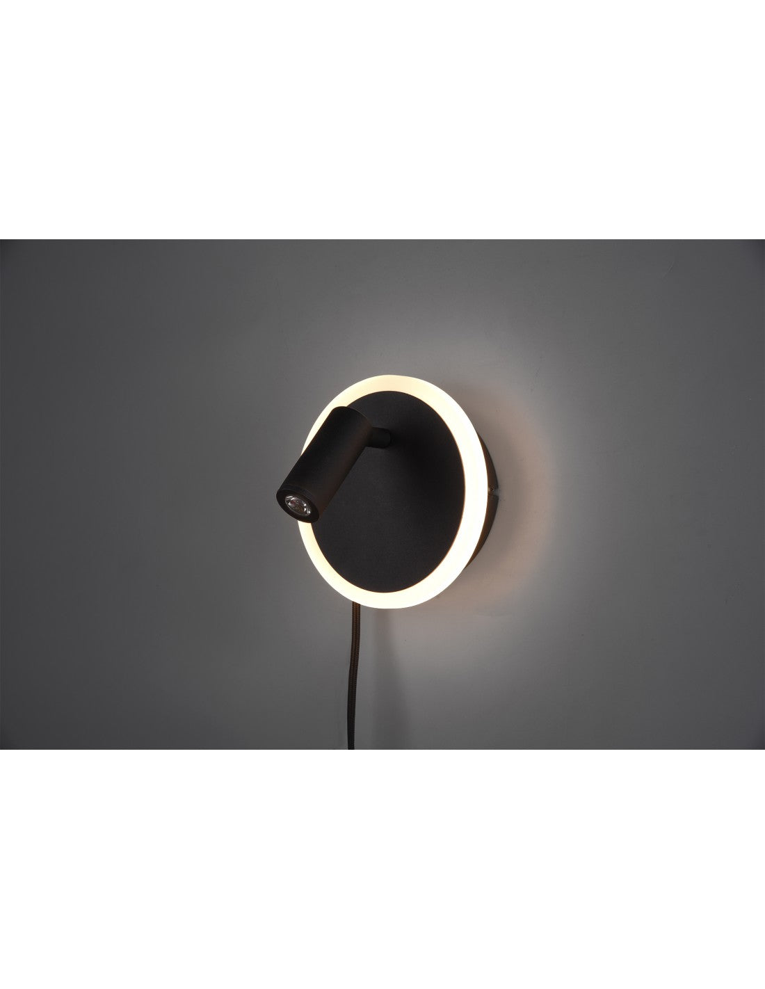 Applique Led Spot Ajustable Jordan Noir Trio Lighting