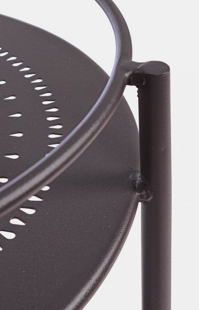 Chariot à bouteilles en acier Gris Anthracite