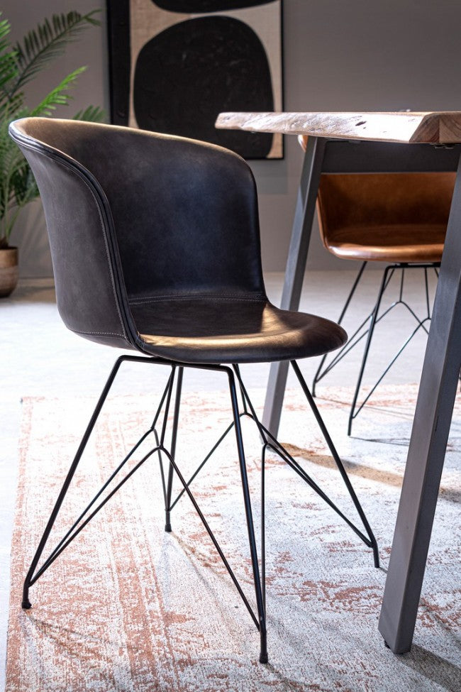 Tapis Syrie en coton bleu clair 140 x 200 cm