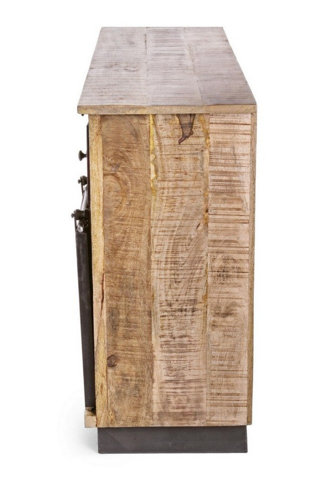 Buffet Tudor 2 portes 7 tiroirs 125x37x80h cm 