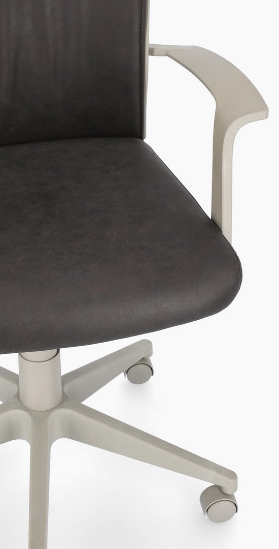 Fauteuil de bureau Gordon en tissu noir