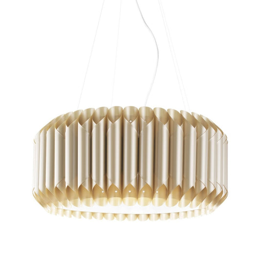 Nouvelle Suspension Or 5 Lumières en Métal Chromé Cm. 60 x 31h