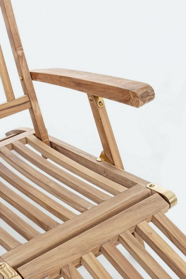 Fauteuil inclinable en bois (FSC) avec accoudoirs