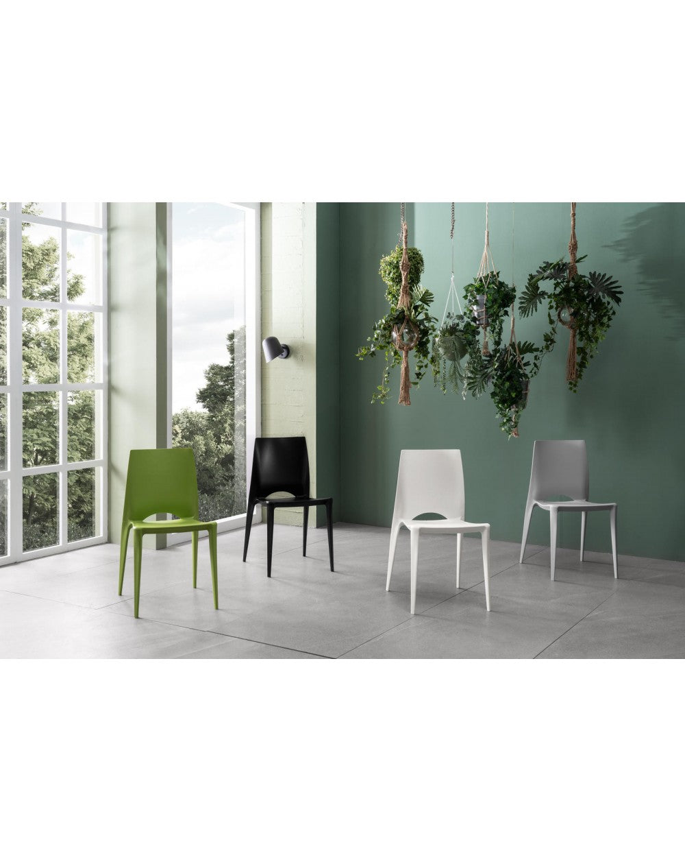 4x chaise Denise STS en polypropylène